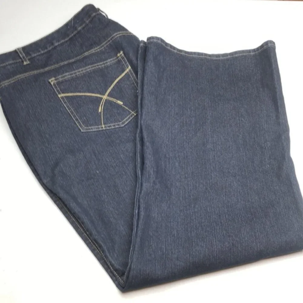 ADDITIONAL ELLE PETITE BELLA WIDE LEG BOOT JEANS SZ26 LN30 ⭐️